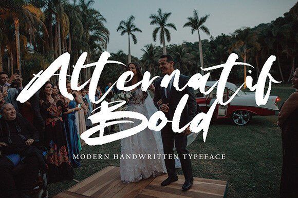 Alternatif Bold: A Sweet Handwritten Typeface for Romantic Branding