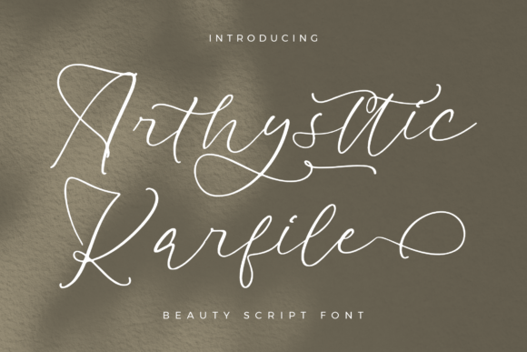 Arthysttic Karfile: A Script Amp Typeface for Editorial Elegance