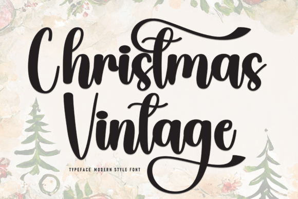 Christmas Vintage: The Perfect Handwritten Typeface for Small Business Branding