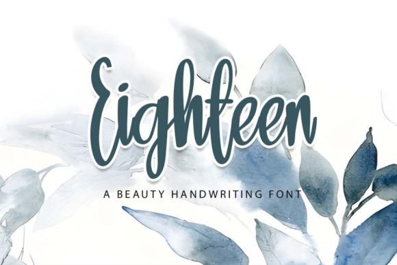 Eighteen: The Delicate Handwritten Typeface for Modern Brand Identity