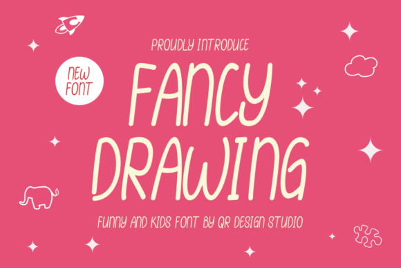 Fancy Drawing: A Bold Typeface for Modern Editorial Design