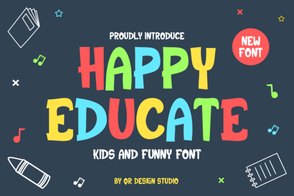 Happy Educate: The Perfect Handwritten Typeface for Your Craft Shop