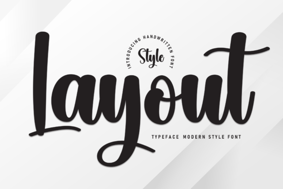 Layout: A Sweet Handwritten Typeface for Modern Branding
