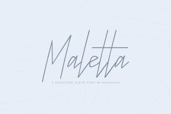 Maletta: A Modern Script Font for Elegant Brand Identities