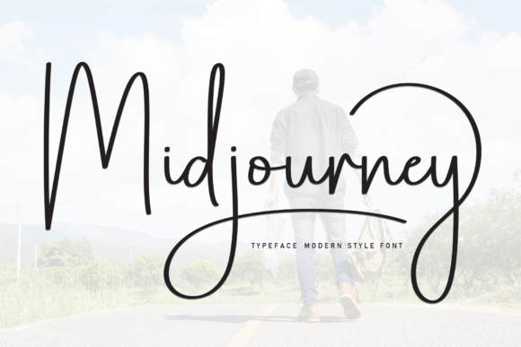 Midjourney: A Stylish Script Font for Modern Brand Identity
