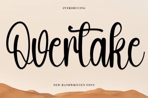 Overtake: The Handwritten Typeface That Elevates Modern Web Design