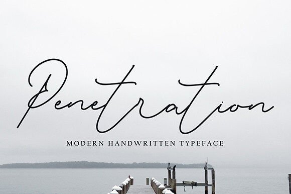 Penetration: The Elegant Script Font for Campaigns That Need to Stand Out