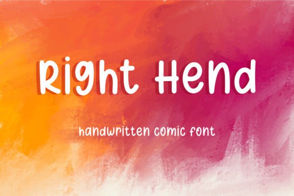 Right Hend: The Perfect Handwritten Font for Your Craft Business