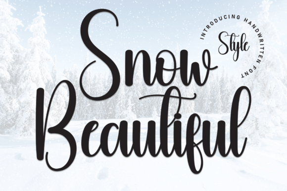 Snow Beautiful: The Handwritten Typeface for Editorial Design
