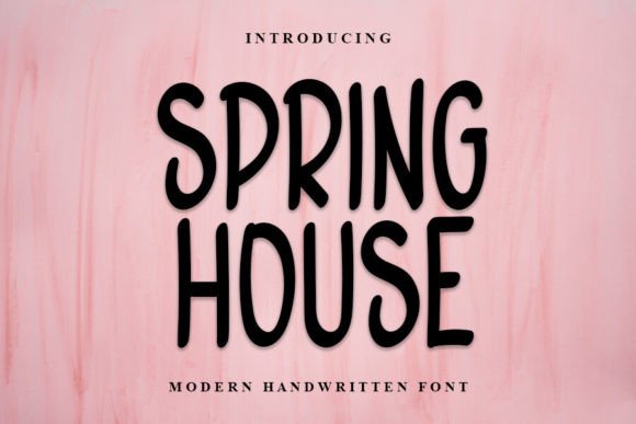 Spring House: A Handwritten Typeface for Modern Brand Identity