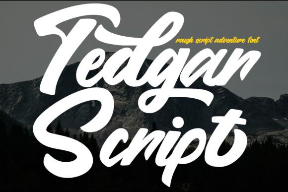 Tedgar Script Font: The Handwritten Touch Your Brand Needs