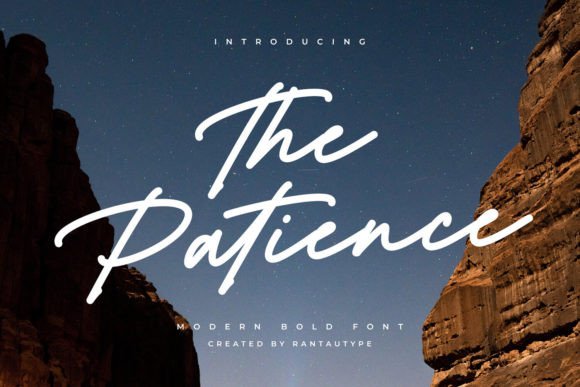 The Patience: A Modern Script Font for Editorial Design