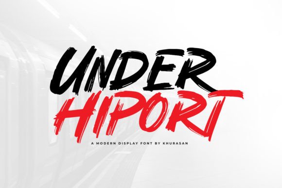 Under Hiport: The Bold Brush Typeface for Handmade Brands