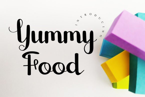 Yummy Food: The Perfect Handwritten Font for Your Craft Shop