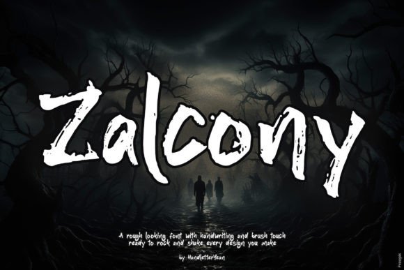 Zalcony: The Distorted Brush Font That Elevates Campaign Visuals